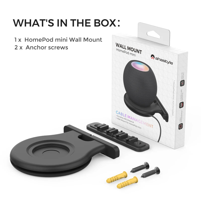 Suporte para homepod mini alto-falante inteligente, suporte de montagem na parede durável caixa de som, suporte de parede para casa pod mini.