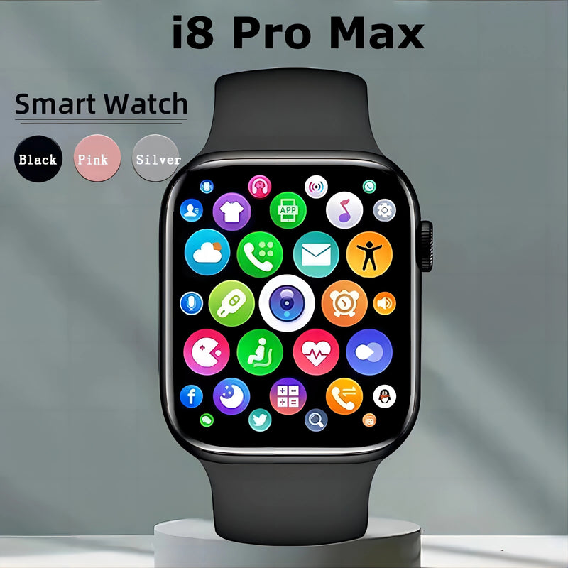 Original i8 Pro Max Iwo Smartwatch Chamada de Telefone Relógio Personalizado, à prova dágua, Homem, Mulher Relógio Inteligente, Série 8 para Android Ios.