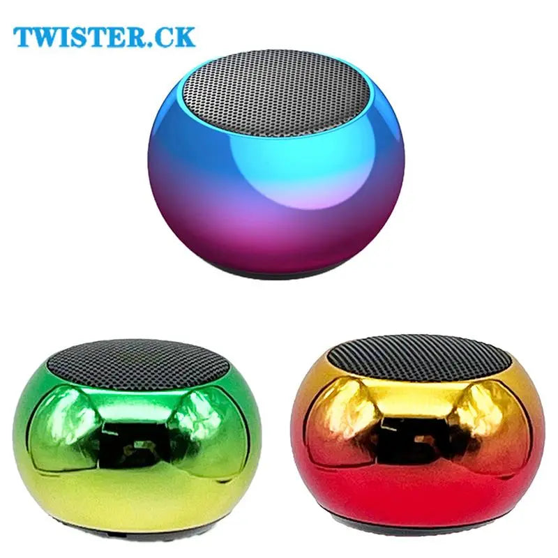 Wireless Bluetooth Speaker Portable Small Steel Gun Metal Heavy Stereo Surround Subwoofer Outdoor Mini Bluetooth Small Speaker