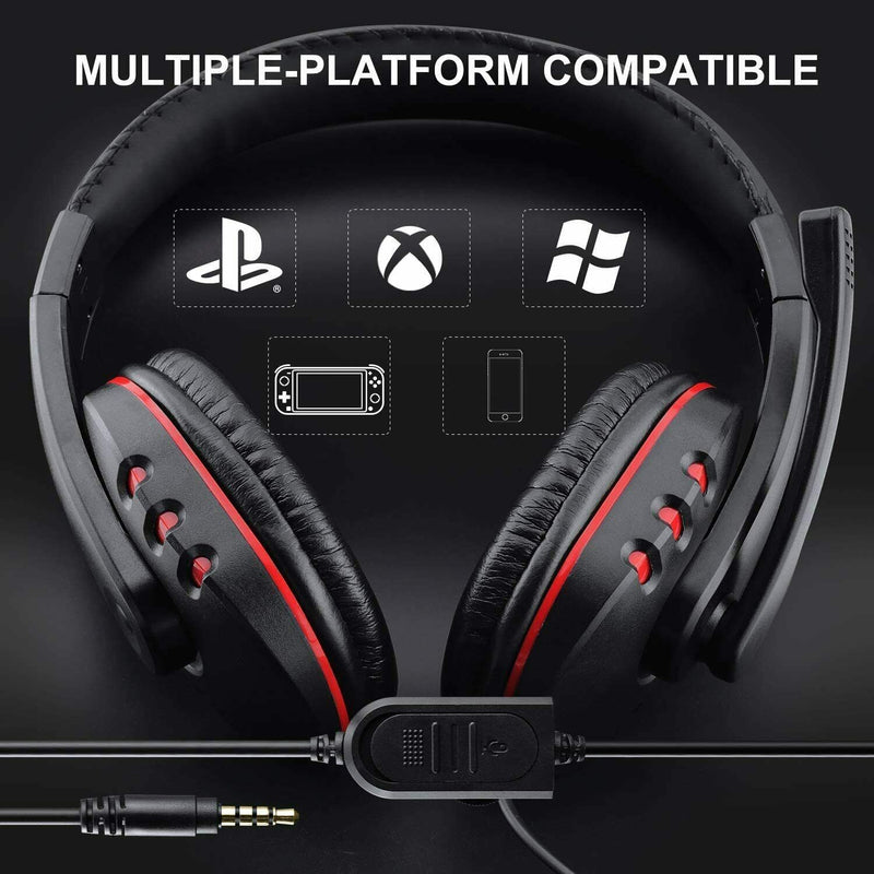 Fones de ouvido Pro Gamer Headset para computador PC PS4 PlayStation 4Headphones Pro Gamer Headset For PS4 PlayStation 4 PC Computer