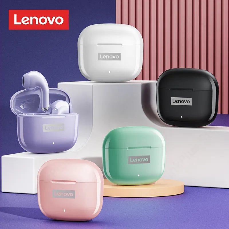 Fones de Ouvido Original Lenovo lp40 pro tws, Fones de ouvido sem Fio Bluetooth 5.1 Esporte com redução ruído, Controle de toque 250mah 2024 novo, altissima qualidade.